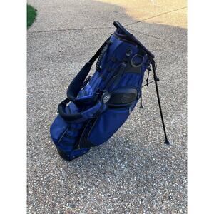 Subtle Patriot Golf Tier 1 Stand / Carry Bag 5-way Top Blue Used Pockets